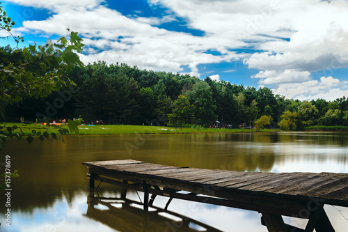 Lake in summer forest © Alexandr