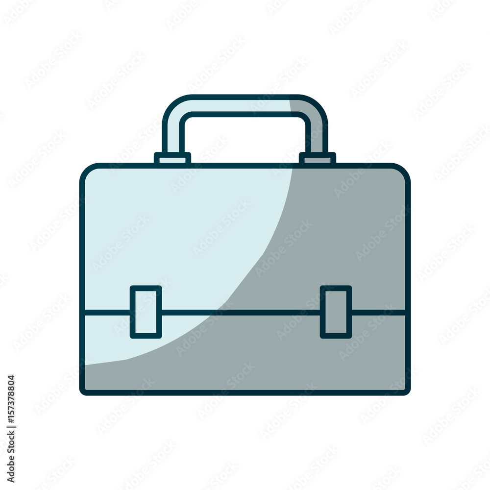 blue shading silhouette of executive briefcase vector illustration blue shading silhouette of executive briefcase vector illustration