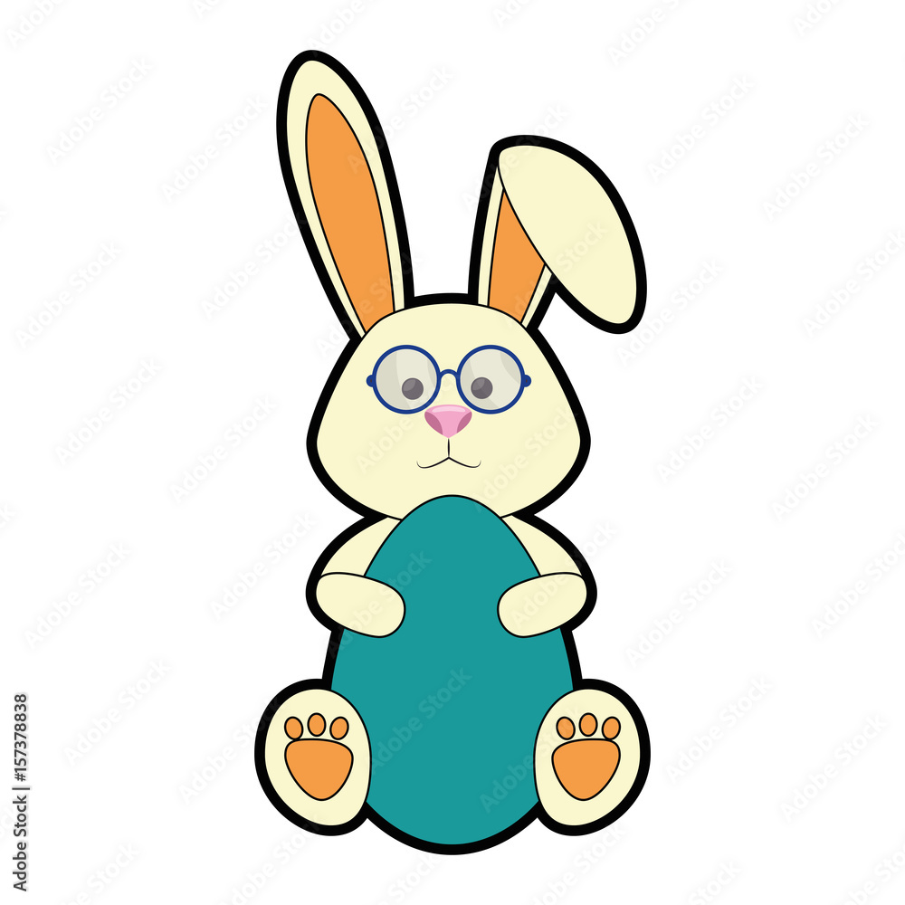 bunny animal egg easter vector icon illustration graphic design bunny animal egg easter vector icon illustration graphic design