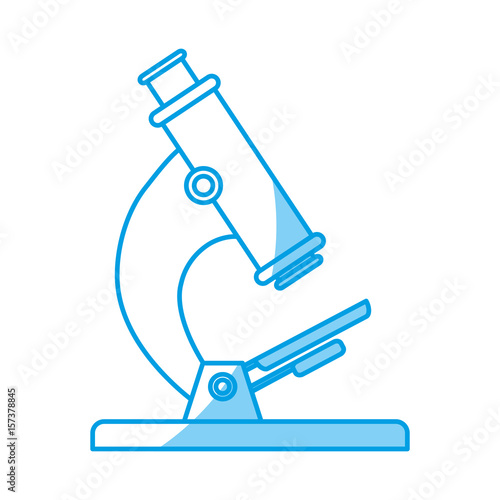 microscope tool icon over white background. vector illustration