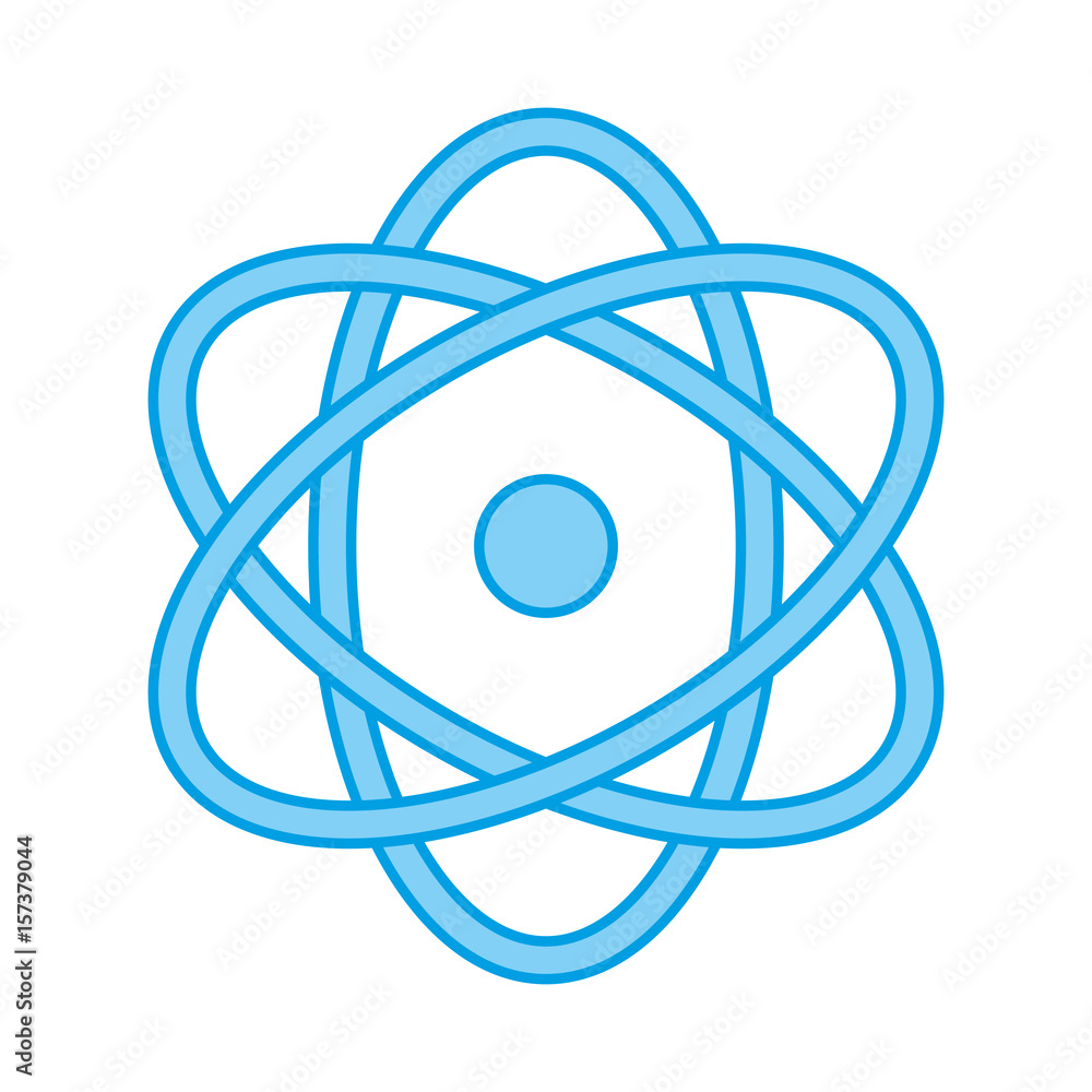 atom icon over white background. vector illustration atom icon over white background. vector illustration