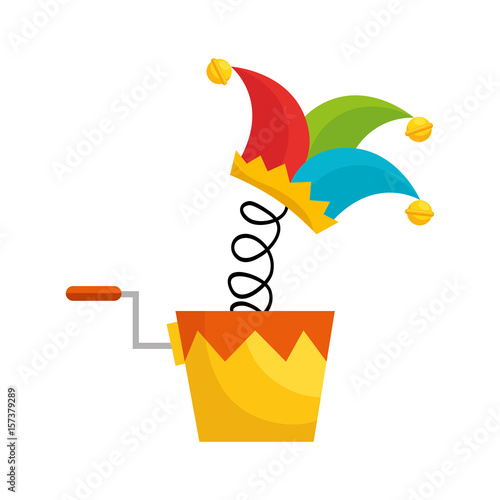 jack in the box vector icon illustration graphic design