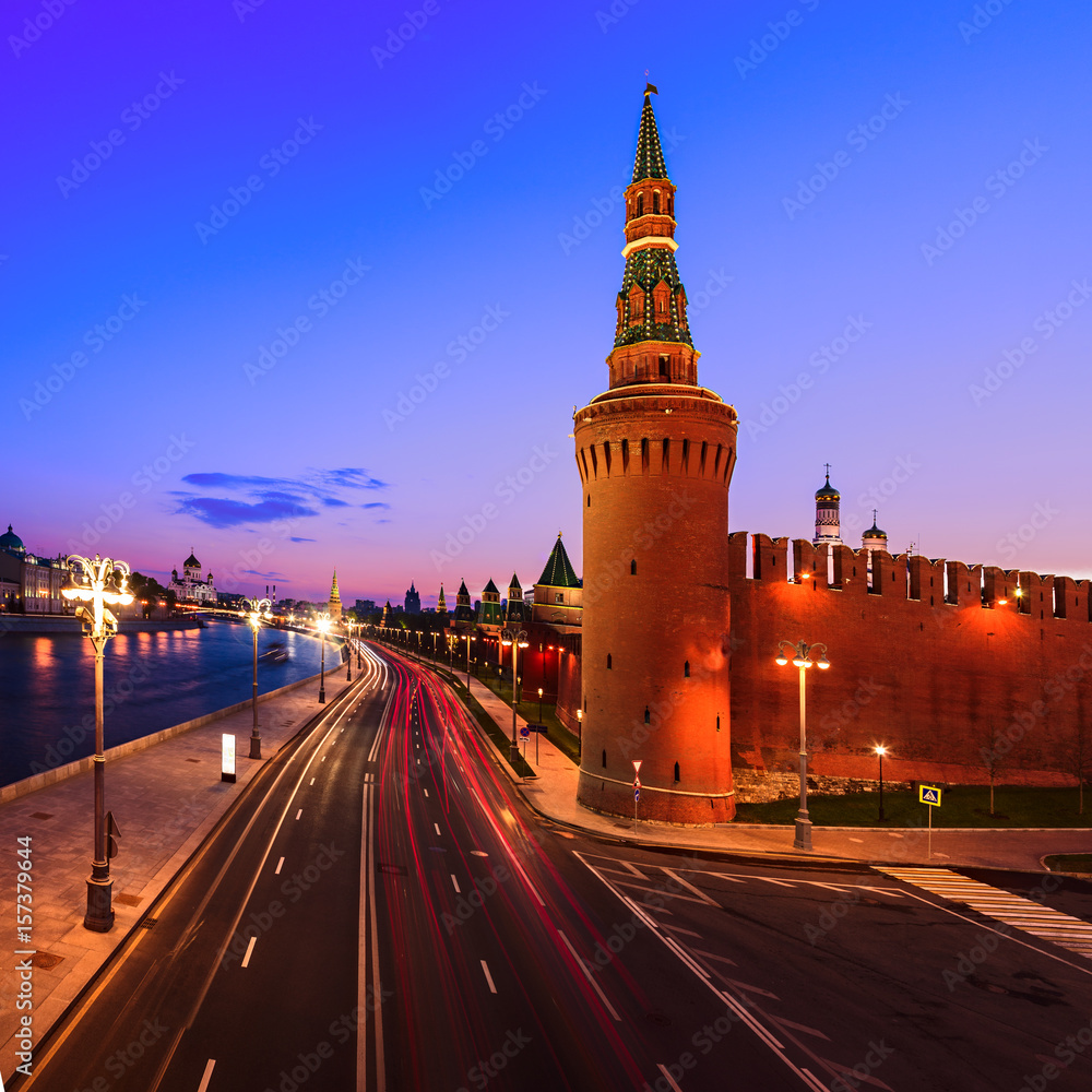 Moscow Kremlin at evening