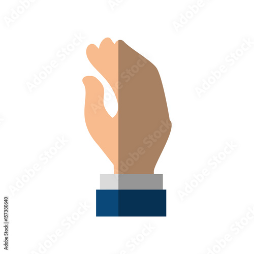 hand shake gesture vector icon illustration graphic design