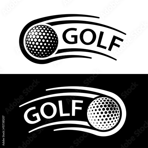golf ball motion line symbol vector