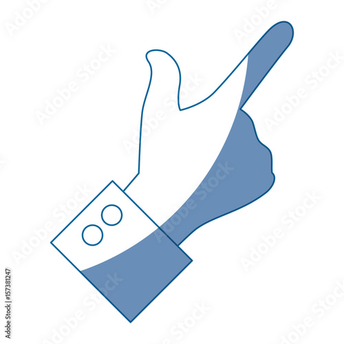 hand pointing gesture vector icon illustration graphic design