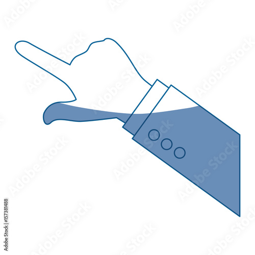 hand pointing gesture vector icon illustration graphic design