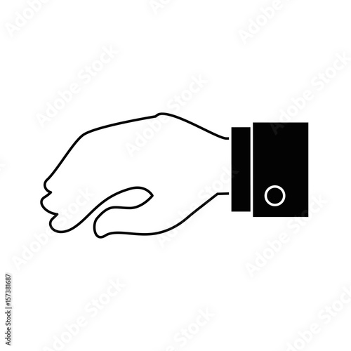 hand shake gesture vector icon illustration graphic design