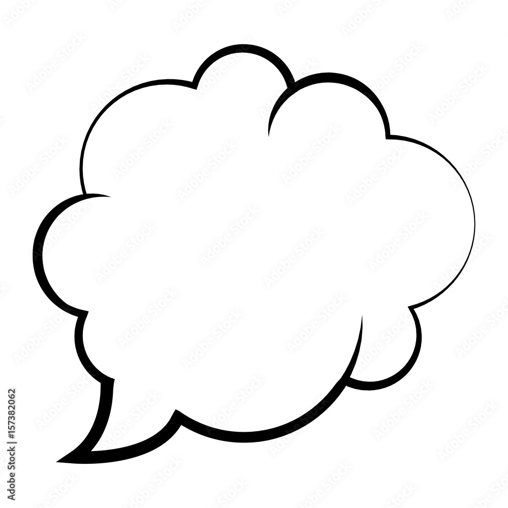 comic speech bubble icon over white background. vector illustration comic speech bubble icon over white background. vector illustration