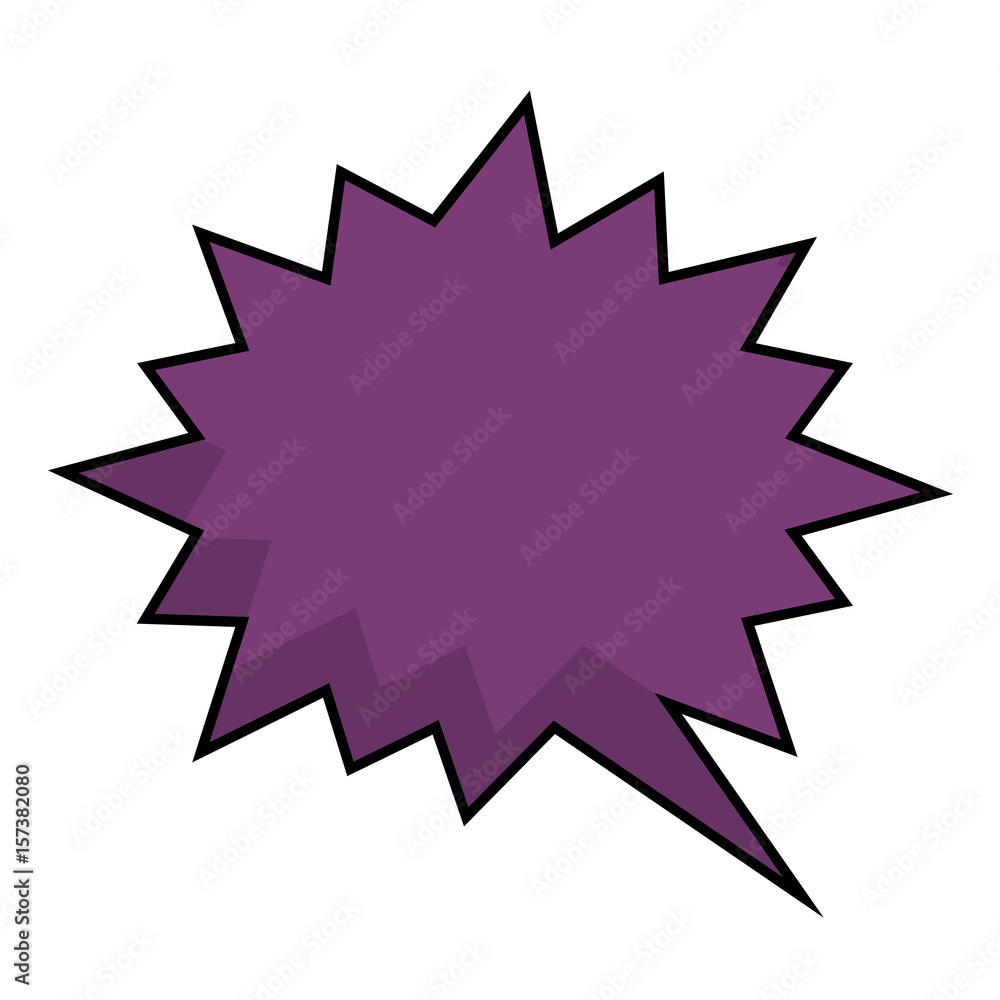 comic speech bubble icon over white background. vector illustration comic speech bubble icon over white background. vector illustration