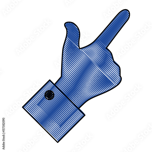 hand pointing gesture vector icon illustration graphic design
