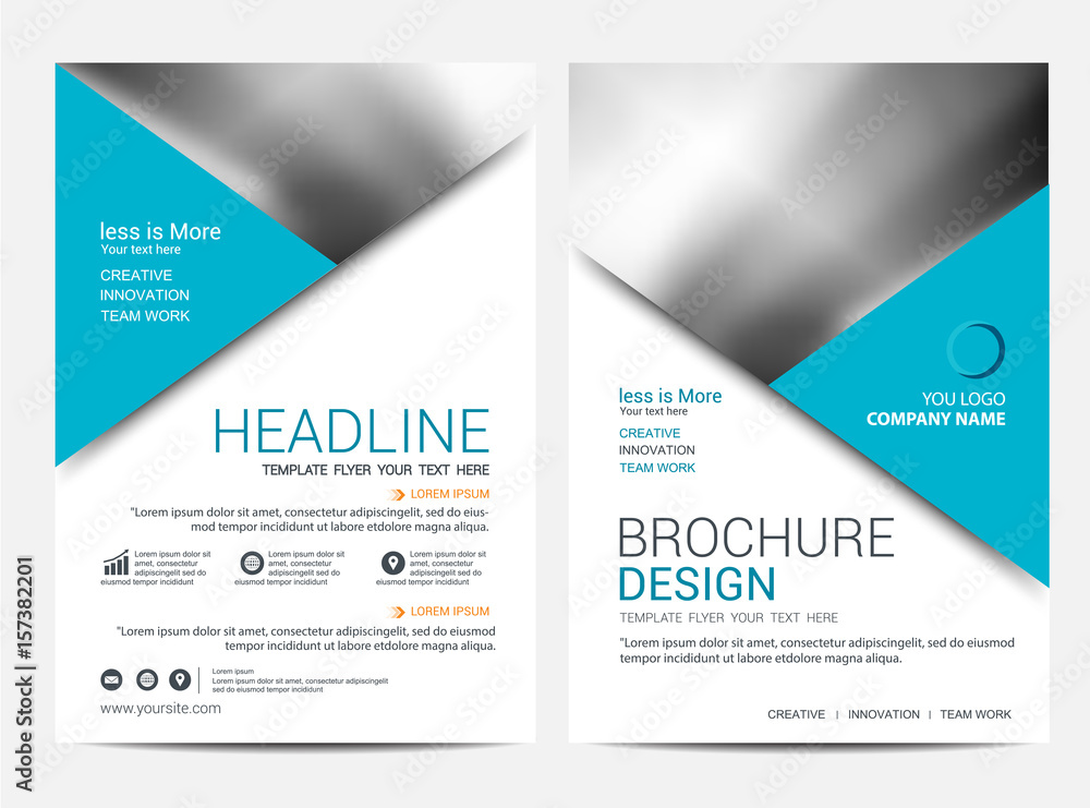 Fototapeta premium Brochure template flyer background for business design