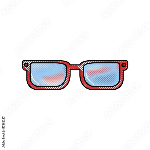 glasses pair object vector icon illustration graphic design