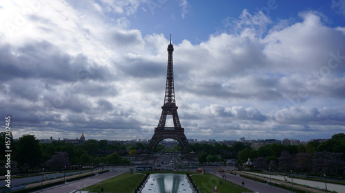 Photo of Eiffel Tower as seen from Trocadero, Paris, France