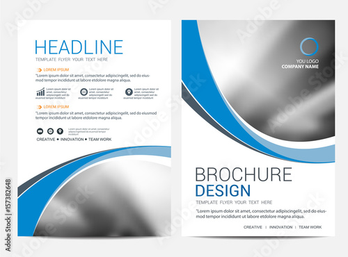 Brochure template flyer background for business design