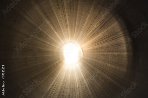 Close up of internal HDPE pipes, Industrial background