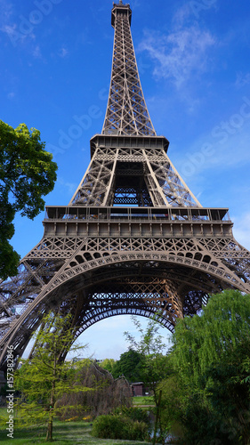 Photo of Eiffel Tower as seen from Champ de Mars, Paris, France © aerial-drone