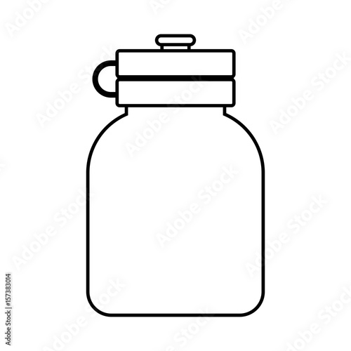 water bottle icon over white background. vector illustration