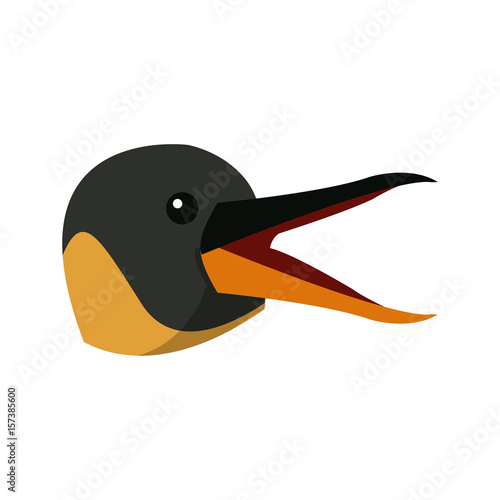 emperor penguin bird nature marine animal vector illustration