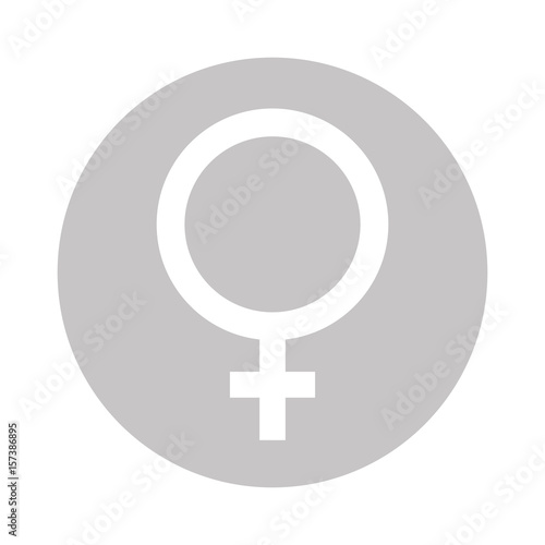 Female gender symbol icon vector illustration graphic design