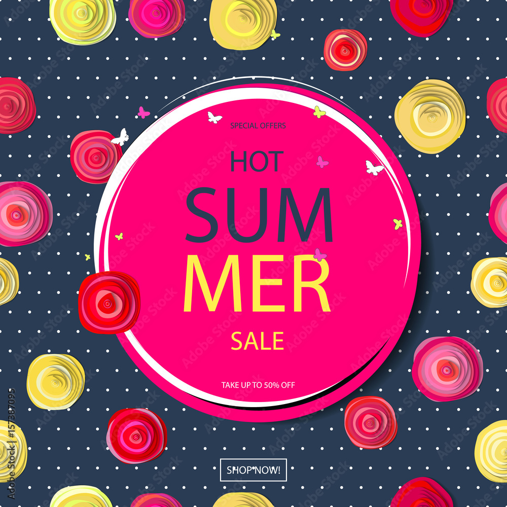 Summer sale background Summer sale background