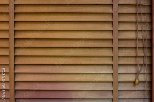 Window shutters, Wooden horizontal blind. Background and texture of jalousie
