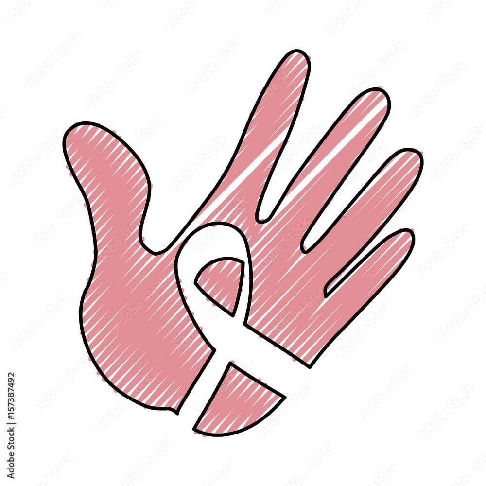 Ribbon cancer symbol icon vector illustration graphic design Ribbon cancer symbol icon vector illustration graphic design