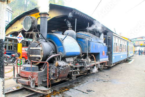 Darjeeling toy steam train, India.