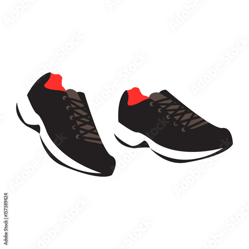 sports shoes isolated vector