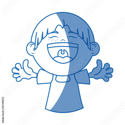 Wallpaper Mural cartoon happy girl celebration smiling image vector illustration Torontodigital.ca