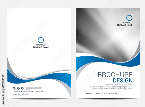 Brochure template flyer background for business design