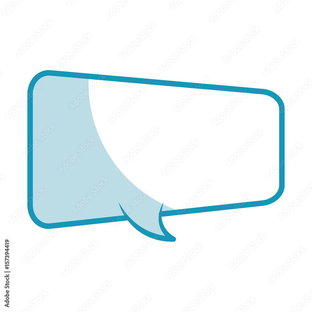 Fototapeta premium shadow blue speech bubble vector graphic design