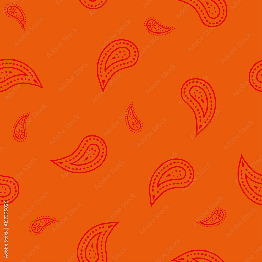 Seamless vector pattern with Paisleys Seamless vector pattern with Paisleys