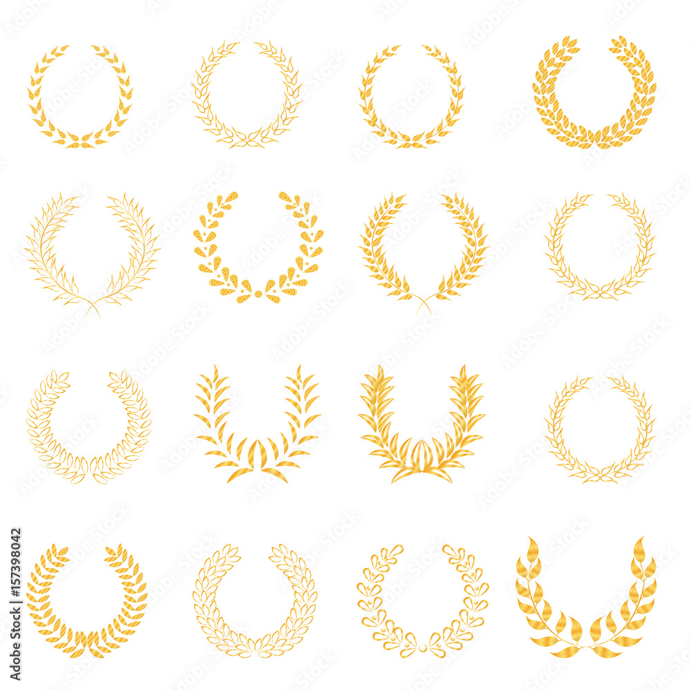 laurel wreath gold laurel wreath gold