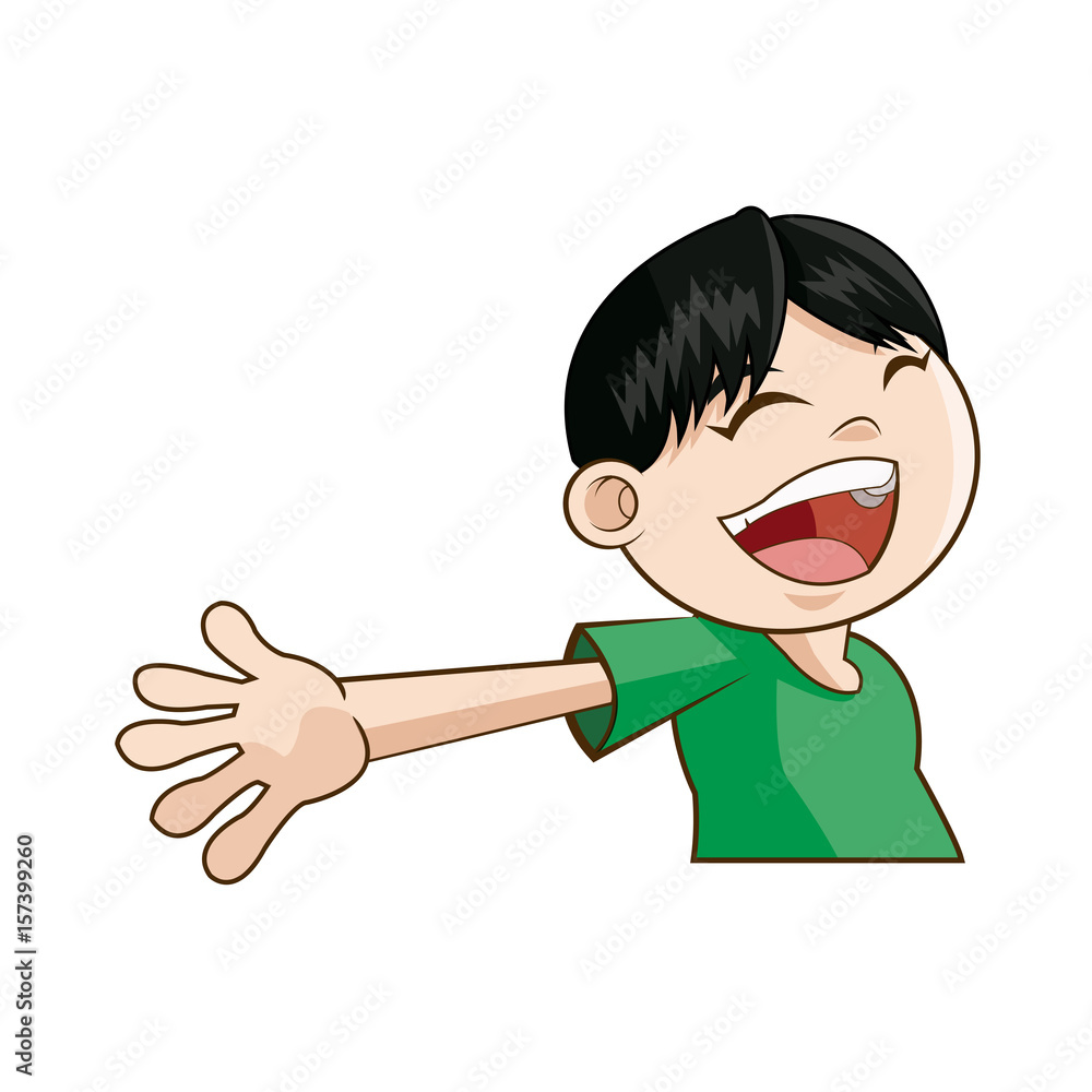 cute funny boy child happy image vector illustration cute funny boy child happy image vector illustration