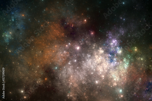 Deep space stars illustration, fantasy universe