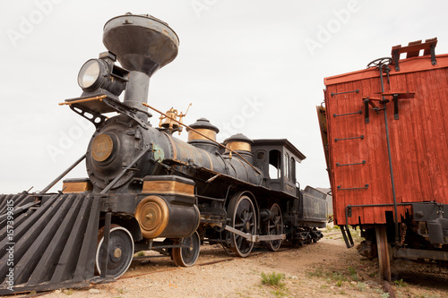 Wild west historic railroad steam engine Arizona photo