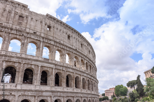 The old Colosseum in Rome, the gladiators fight