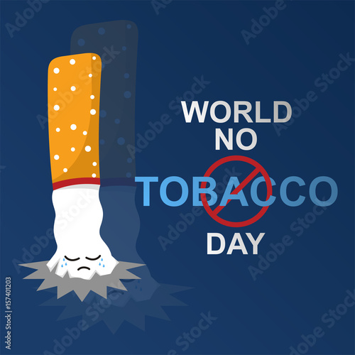 Illustration of concept no tobacco ( smoking ) day world, 31 May