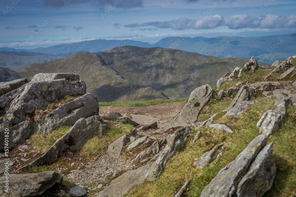 View from the summit of Coniston Old Man