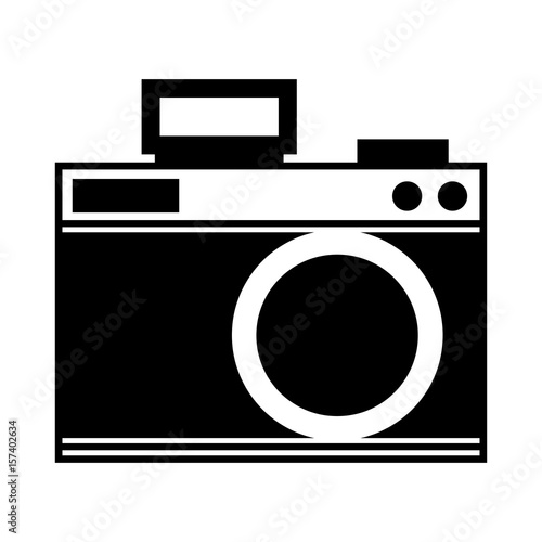 cute black icon vintage camera vector graphic sdesign photo