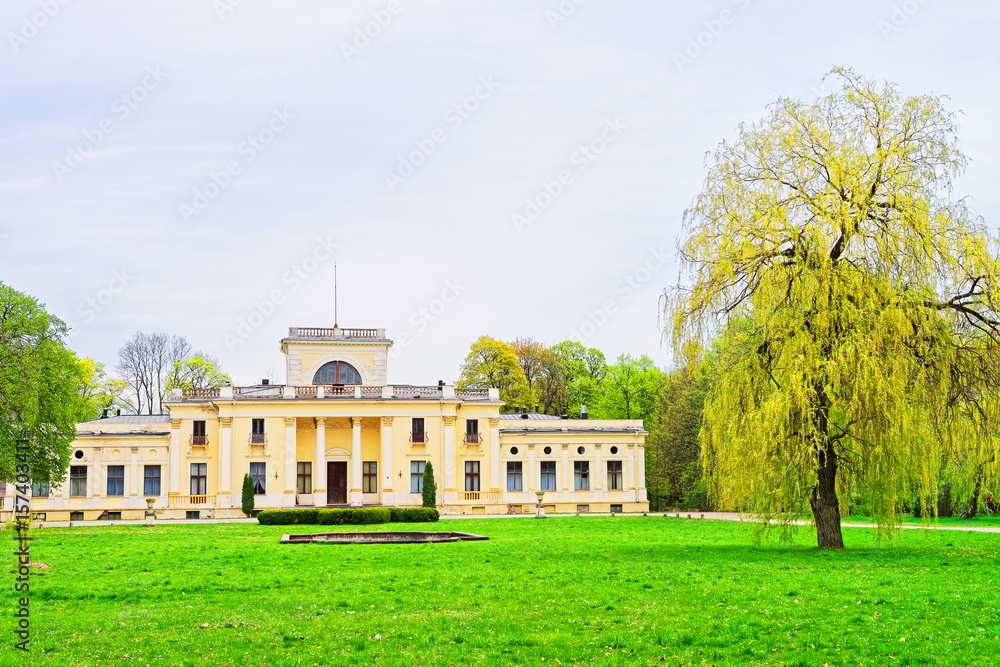 Tyshkevich manor in Traku Voke public park in Vilnius