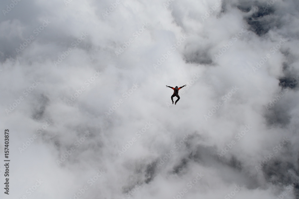 Fototapeta premium Skydiving in Norway