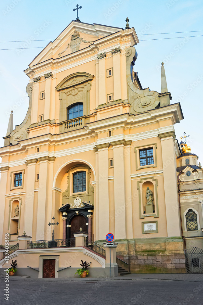 Church of St Teresa in historical center of Vilnius