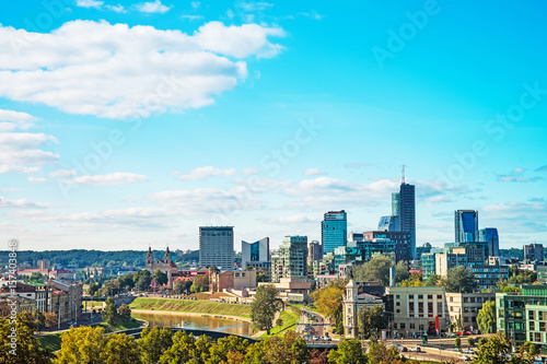 Financial district and skyscrapers in Vilnius © Roman Babakin