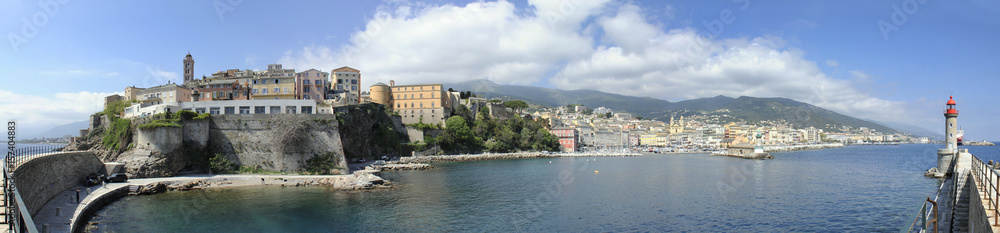 vue panoramique de la ville de Bastia, Corse, france vue panoramique de la ville de Bastia, Corse, france
