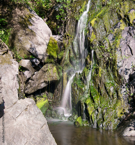 Black Hole of Calcuta Falls, Auburn, California, USA, in the end of the Winter of 2017, after many rainstorms- long exposure photo