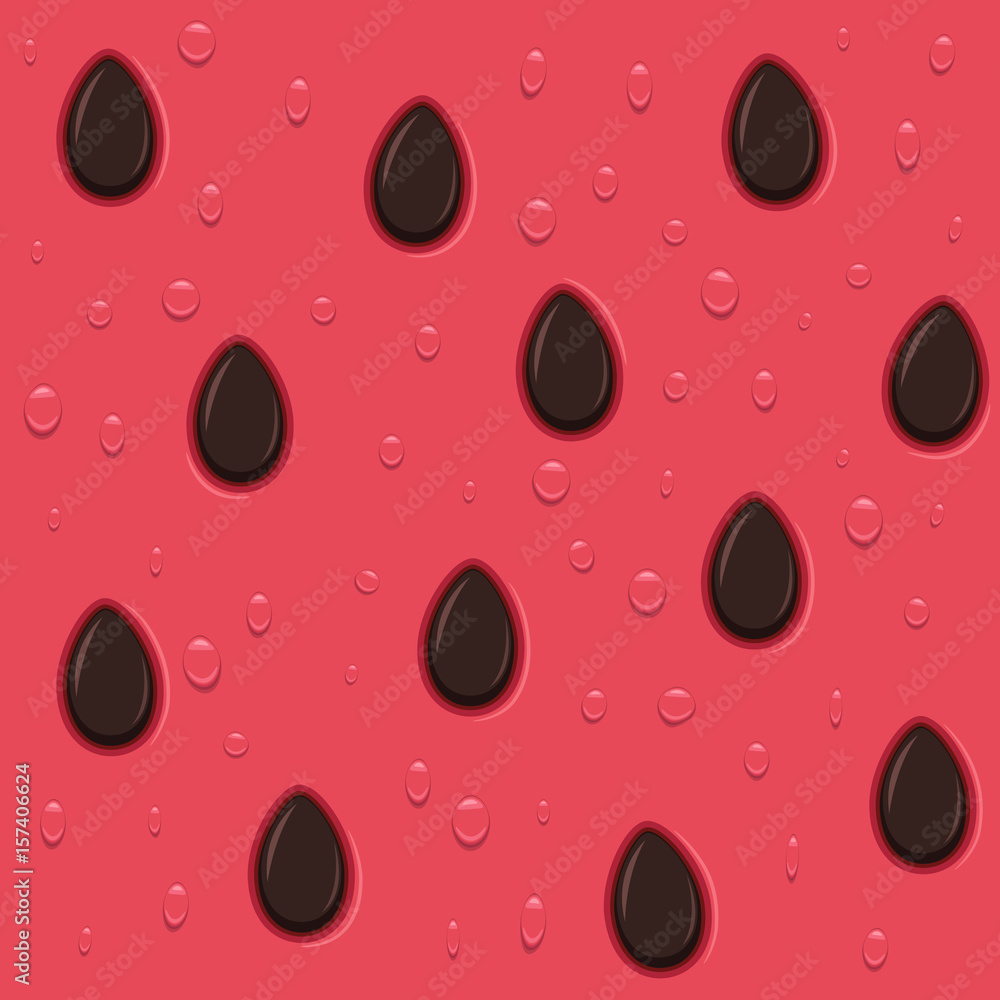 Seamless pattern with watermelon seeds Seamless pattern with watermelon seeds