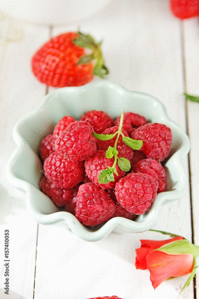 Fresh raspberries Fresh raspberries