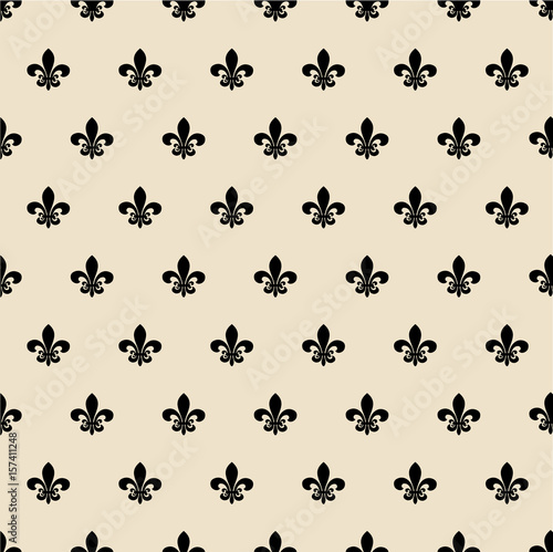 Fleur de lis pattern vector